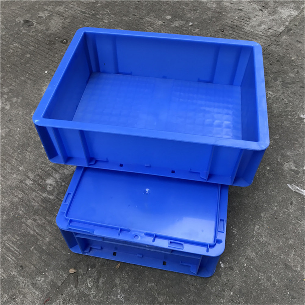 汽车用配件箱物流箱 新料EU3310箱 塑料箱 蓝灰黑色箱350*300*100