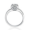 Diamond classic wedding ring, zirconium, ring with stone, accessory, micro incrustation, light luxury style, wholesale