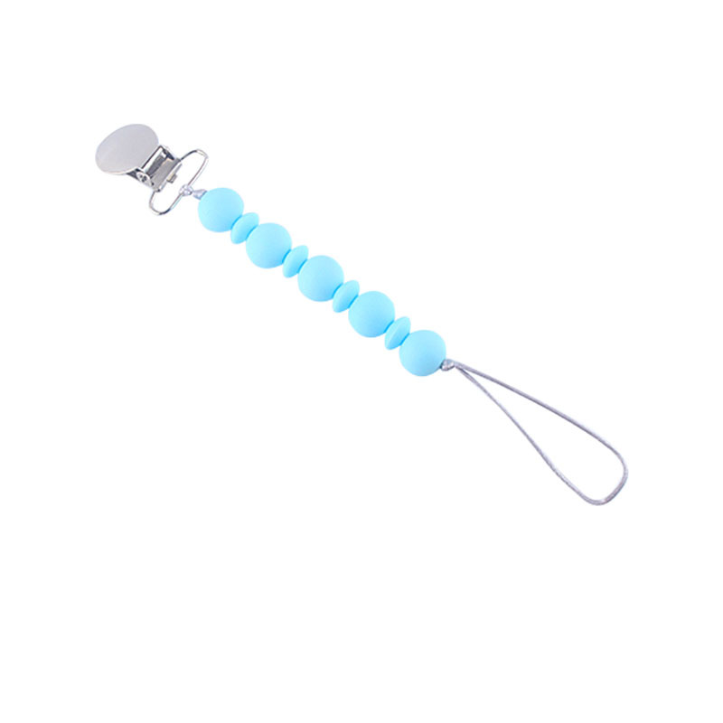 Cadena de chupete para bebé pezón cuerda material de silicona cadena anti-caída suministros maternos e infantiles Comercio exterior Amazon Venta caliente