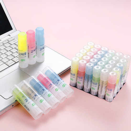 Xiaojiya office supplies color solid glue cartoon pattern handmade strong solid glue stick super sticky 7223
