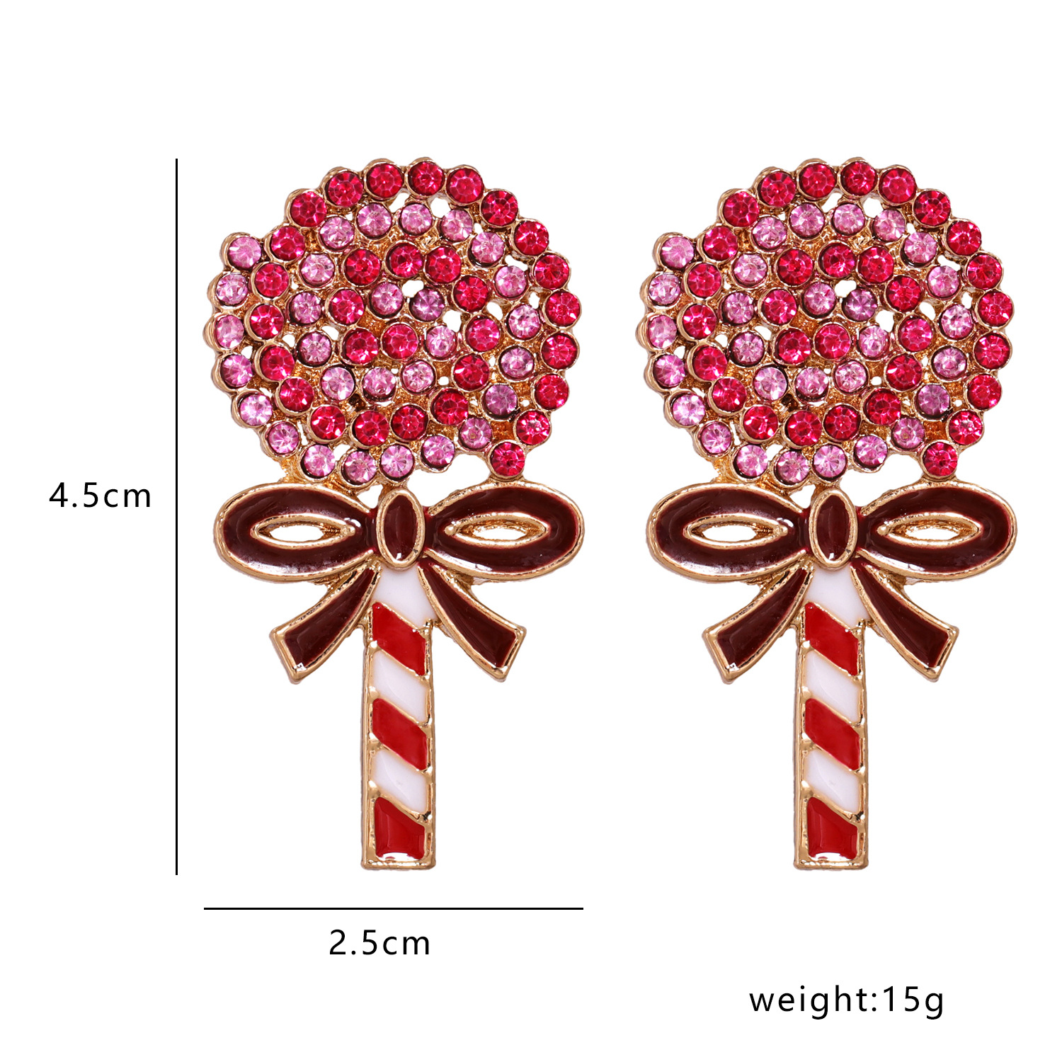 Lollipop Diamond Earrings display picture 1