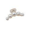 Hairgrip from pearl, big crab pin for bath, elegant shark, hairpins, hair accessory, South Korea