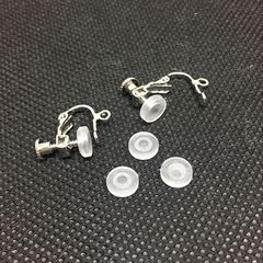 diy earrings accessories ear clips ear pads transparent environmentally friendly painless ear clips soft rubber pads no piercing ear clips silicone ear pads