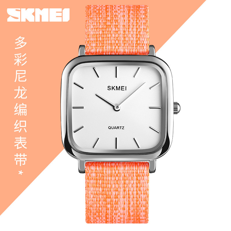 Skmei skmei mujer estudiante estilo coreano simple moda popular reloj mujer color tejido reloj de cuarzo 1555
