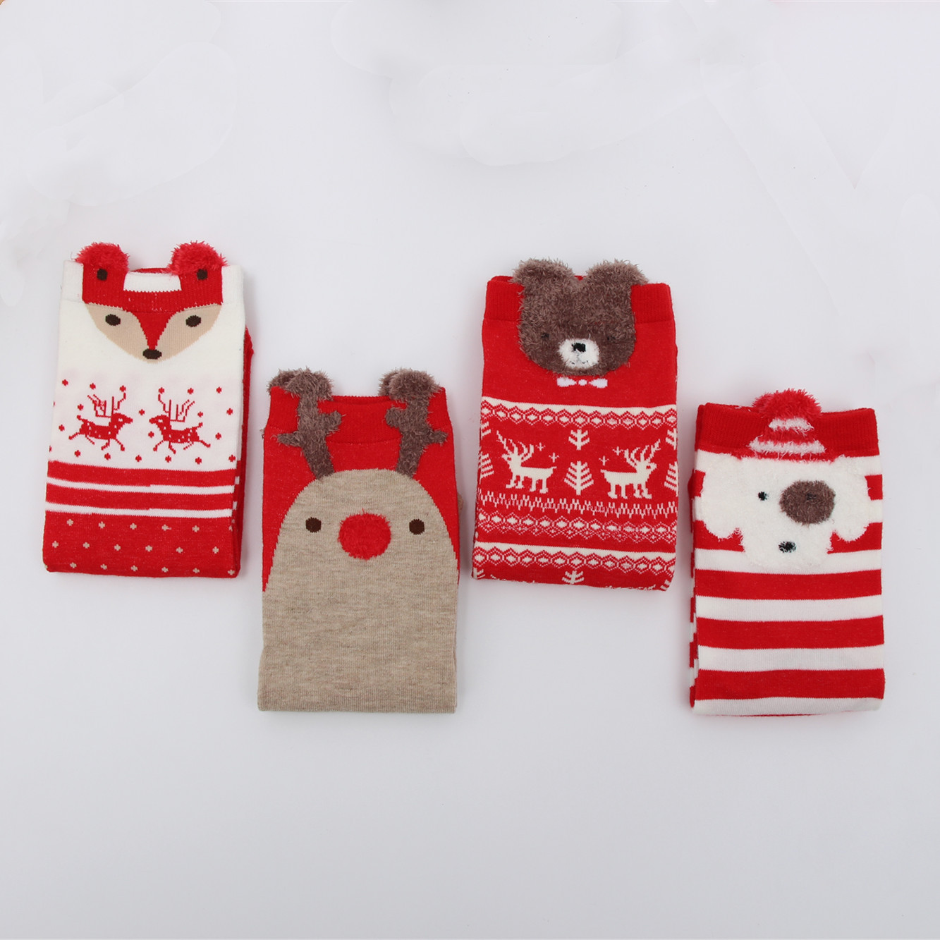 빨간 양말 색상 일치