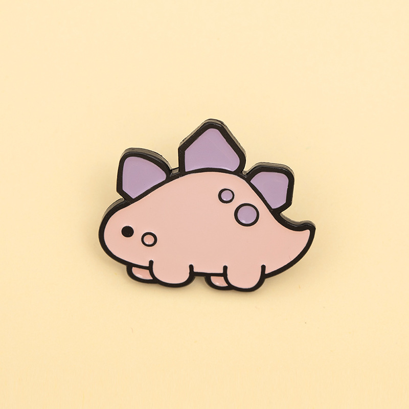 Nouvel Ensemble De Broche De Dinosaures Couleur Bonbon Mignon De Bande Dessinée display picture 8