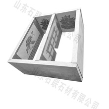 红桥石材基地基穴价格  公墓灰色墓碑价格X20