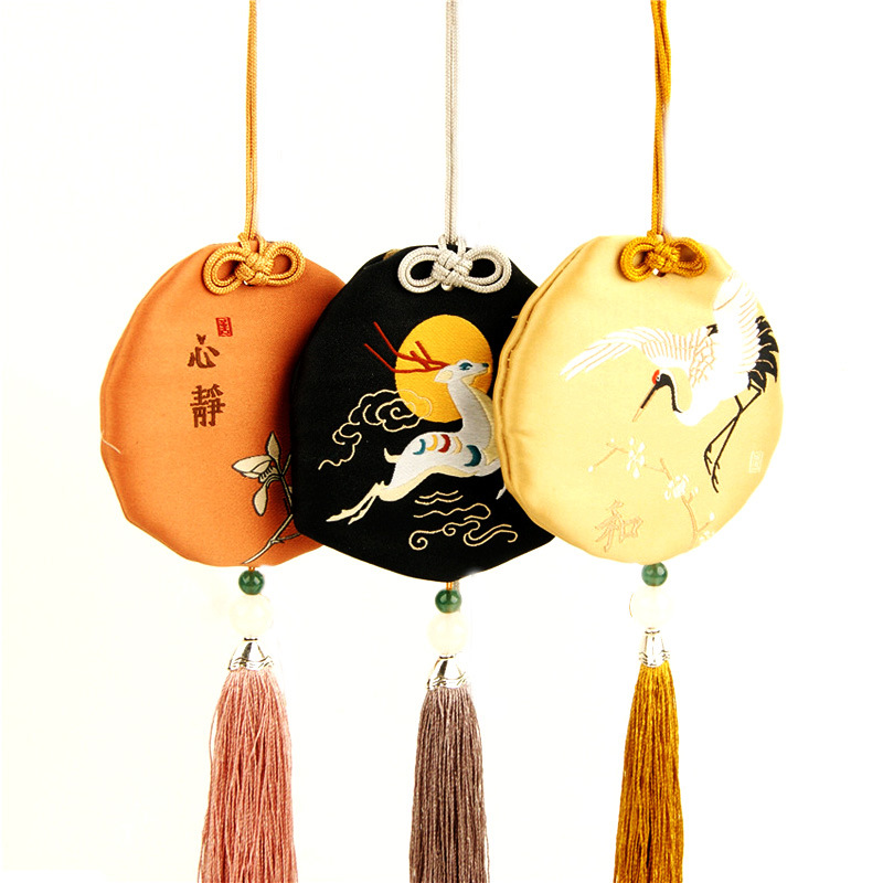 端午香包香囊宮廷古風流蘇驅蚊薰衣草香袋漢服配飾隨身香囊袋空袋