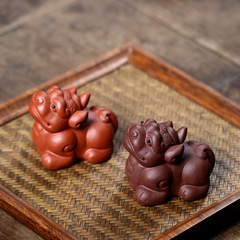 Factory Tea Pet Wholesale Yixing Original Mine Zisha Hand-carved Sculpture Unicorns and Qilins Tea Table Home Decor Gift