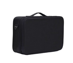 外貿影樓跟妝牛津布隔板收納化妝箱大號帶肩帶跟妝手提美容工具包