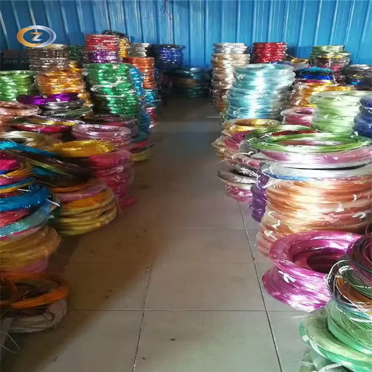 厂家直销铝线手工编织工艺品摆件氧化彩色铝丝盆景定型纯铝软线
