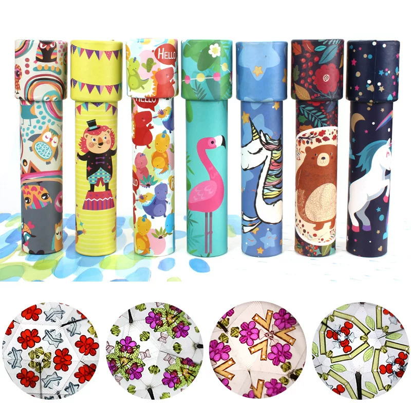 Big cartoon kaleidoscope, rotating magic variable smart toy