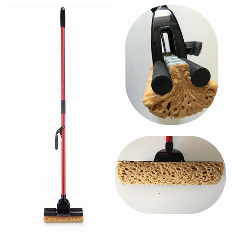 Factory Long Handle Indoor Use High Quality Floor Foldable Mop Sponge Squeeze Mop Window Mop