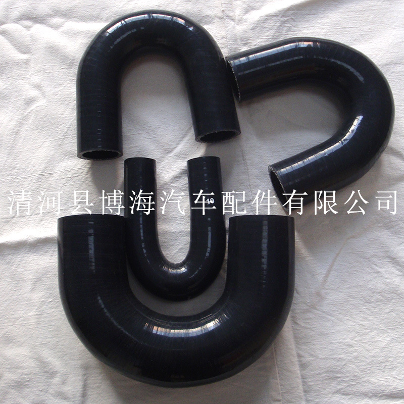 内径19 30 32 45 54U型硅胶管180度汽车改装硅胶管耐温压连接软管