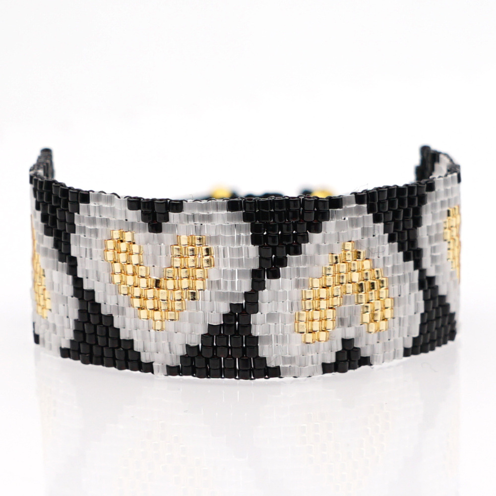 Bohemian Miyuki Rice Bead Simple Female Bracelet Antique Rice Bead Woven Bracelet display picture 4