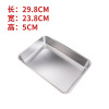 Factory direct selling 304 stainless steel square plate rectangular fruit tray barbecue baking sheet mostly baked and steamed rice plates