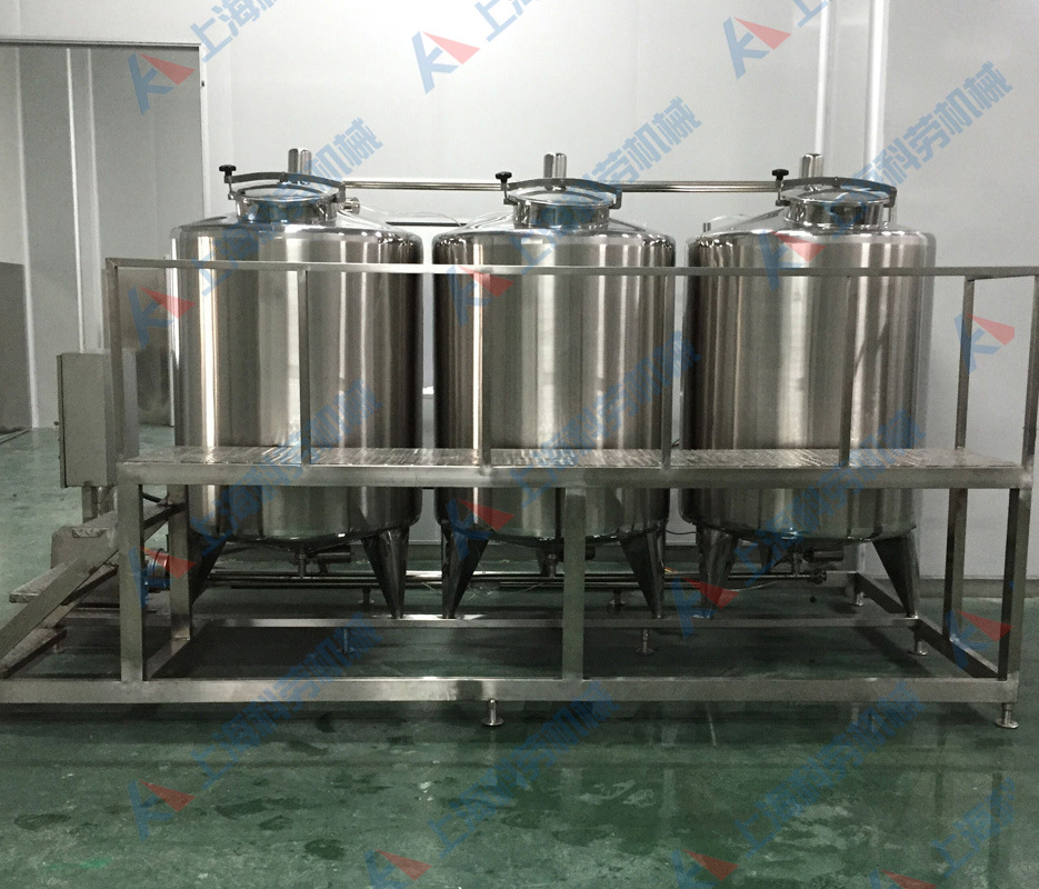 板片式加热CIP定位清洗装置 自动CIP清洗系统 果汁生产线设备