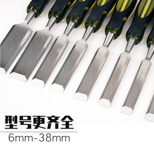 Through-the-heart handle woodworking chisel flat chisel flat chisel flat shovel chisel woodworking tool wood chisel carving set wood chisel