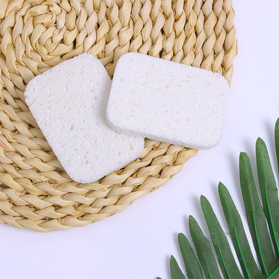 廠家木漿纖維素柔軟細膩清潔海綿潔面撲親水海綿化妝木漿綿洗臉撲
