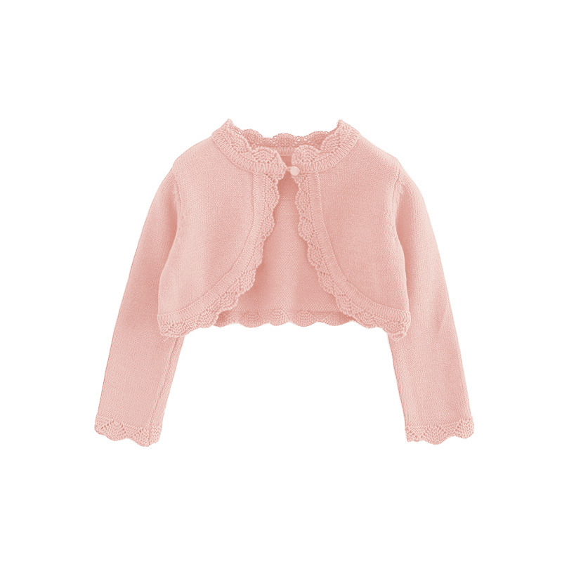 [Procesamiento de ropa infantil personalizado] transfronterizo Europa y América suéter infantil chaqueta pequeña chaqueta de camisa de punto de niña cardigan
