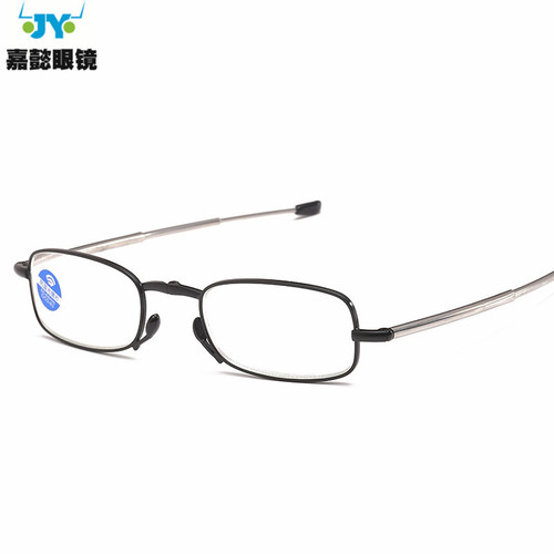 Dropshipping cross-border hot style exquisite reading glasses, compact lighter box, anti-blue light antenna, folding reading glasses