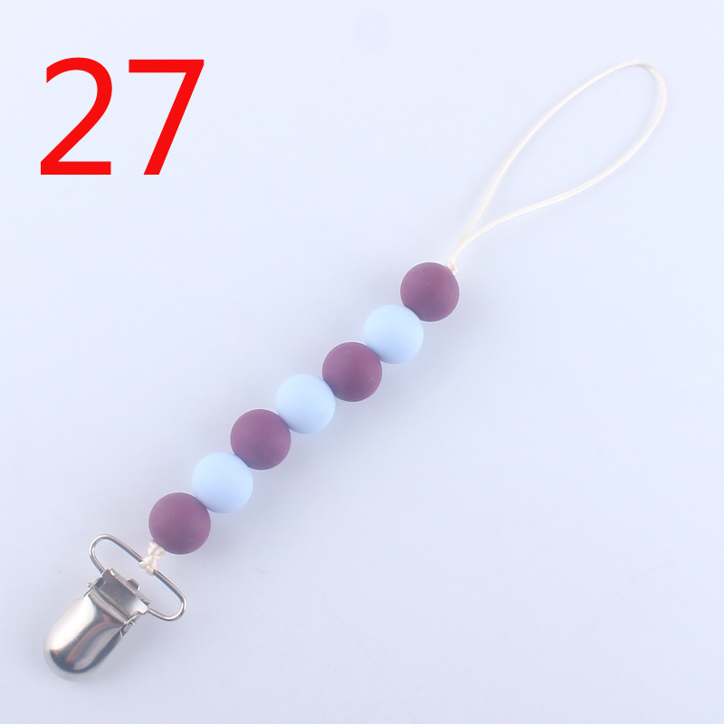 Silicona calmante chupete cadena bebé mordedor chupete clip cadena mordedor amoladora cadena anti-caída cadena anti-perdida Nuevo