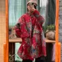 双层口袋宽松夹棉外套