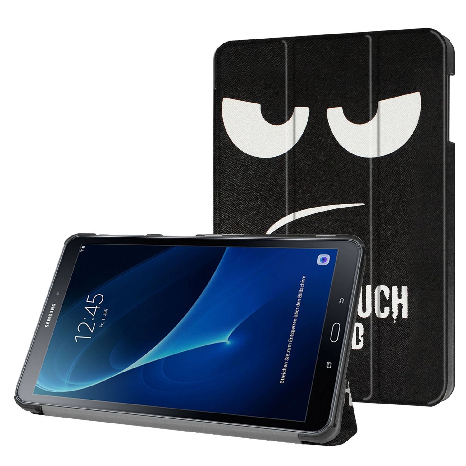 Совместимо с планшетом Samsung TAB A 10.1 T580N плоской формы защитный чехол T585C трёхслой цветной кожаный рукав