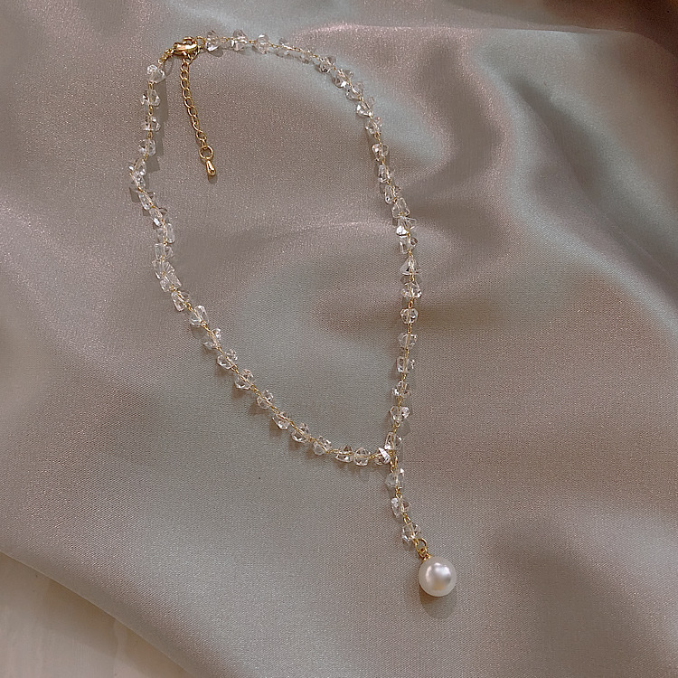 1 Stück Mode Irregulär Künstlicher Kristall Perlen Inlay Künstliche Perlen Frau Halskette Mit Anhänger display picture 2
