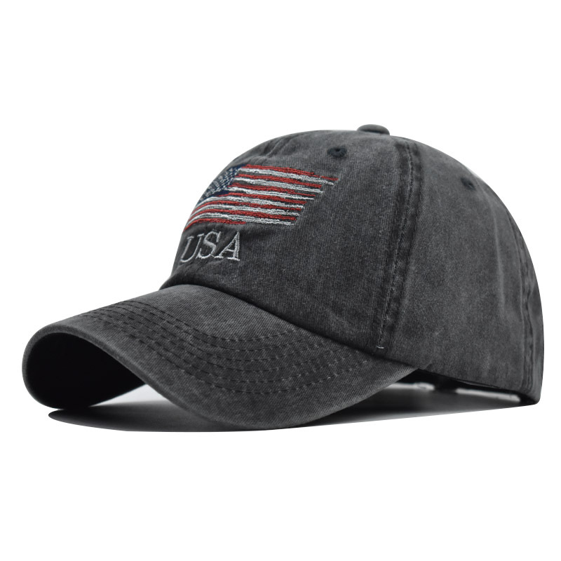 Unisex Hip-hop Retro Streetwear American Flag Curved Eaves Baseball Cap display picture 6