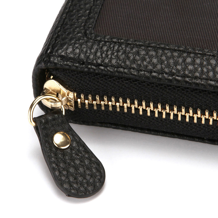 Men's Unisex Solid Color Pu Leather Zipper Wallets display picture 4