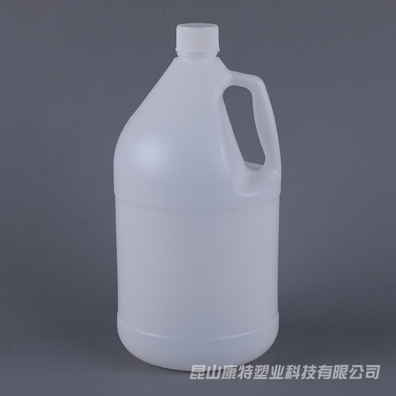 厂家直供1加仑透明塑料桶塑料瓶4L加仑款圆把手日化用品包装瓶