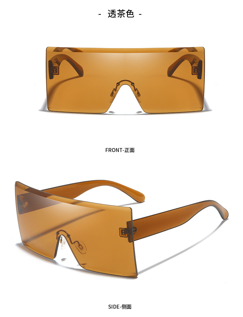 2023新款无框太阳镜 高清防紫外线眼镜户外运动时尚炫彩太阳眼镜详情17