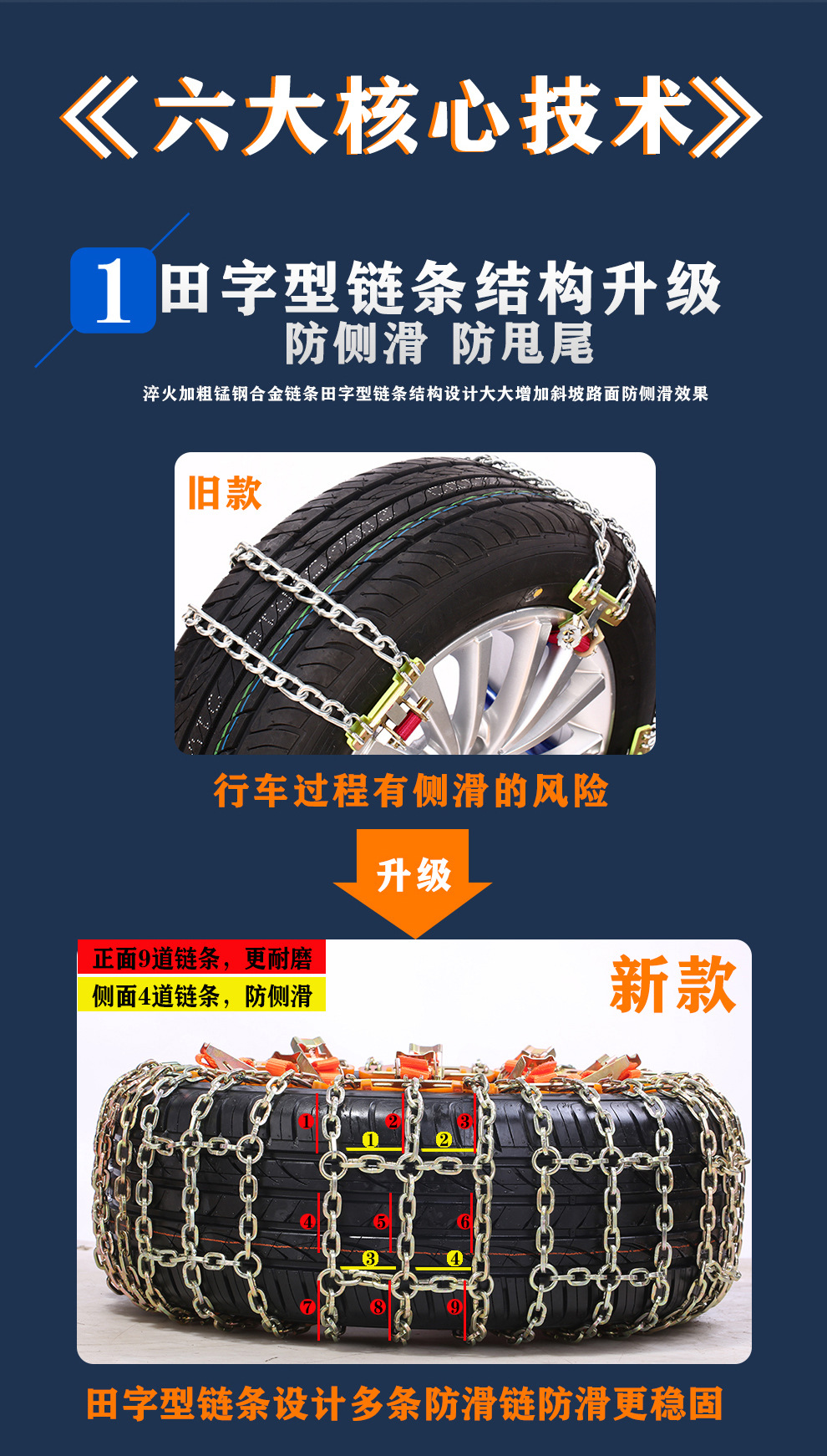 Tianzi chain car snow chain car off-road vehicle suv van snow mud anti-skid emergency snow chain