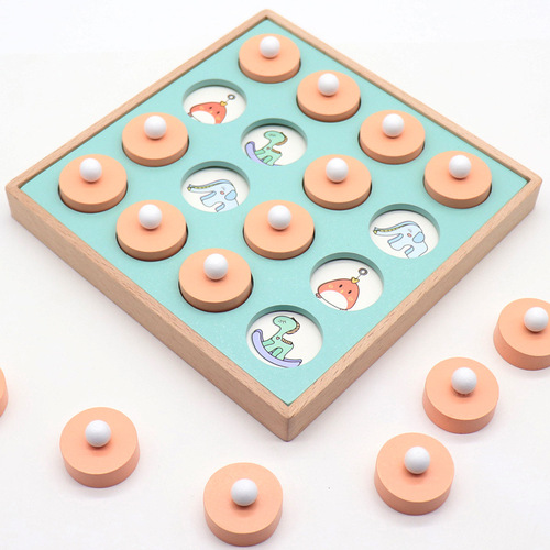 Wooden Children's Memory Game for Enhancing Logical Thinking Ability, Brain Power Development, and Cognitive Development Early Education Toy