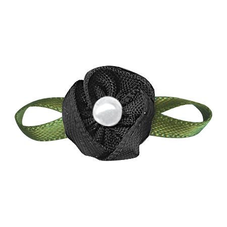 Yao Ming cinta hecha a mano flor hoja de ocho caracteres Cinta pequeña flor ropa textil accesorios Artesanía decorativa pequeña flor