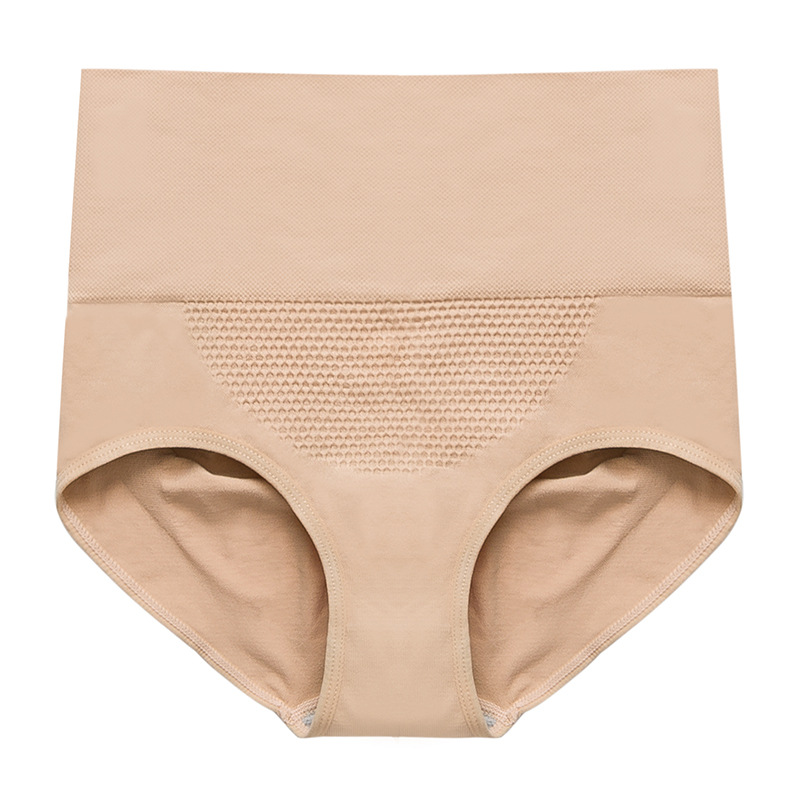 Ropa interior sin costuras Cintura alta de las mujeres de la entrepierna de algodón de la muchacha del boxeador del vientre de la muchacha que se contrae más los escritos de las mujeres del tamaño