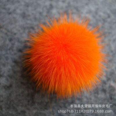 Manufactor Of large number goods in stock supply Mink hair clothing Accessories Shoes parts Mink hair ball