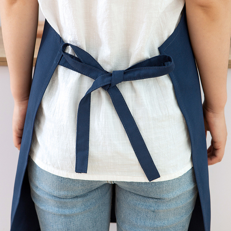 Delantal japonés hogar cocina impermeable simple moda hombres y mujeres cintura leche tienda de té tienda de flores ropa de trabajo logotipo impreso