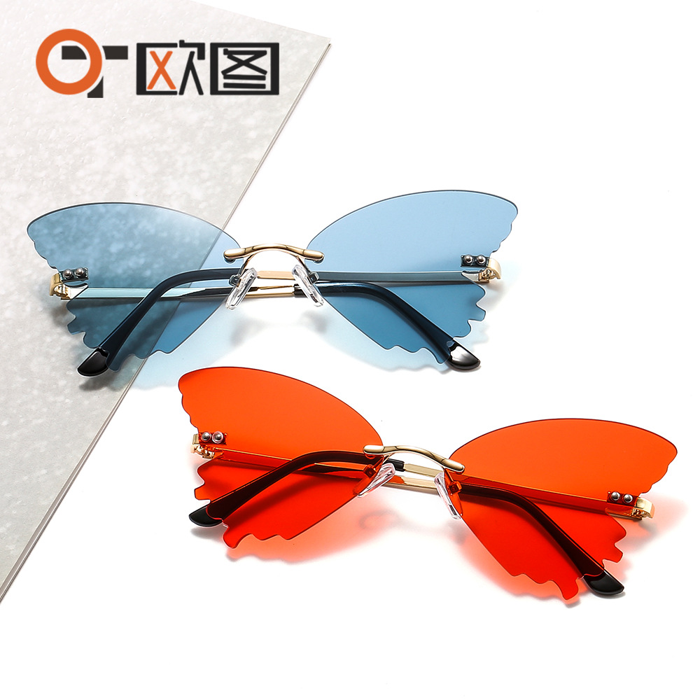 2022 new ladies trendy modern fashion sunglasses 960 European and American butterfly personality cross-border sunglasses
