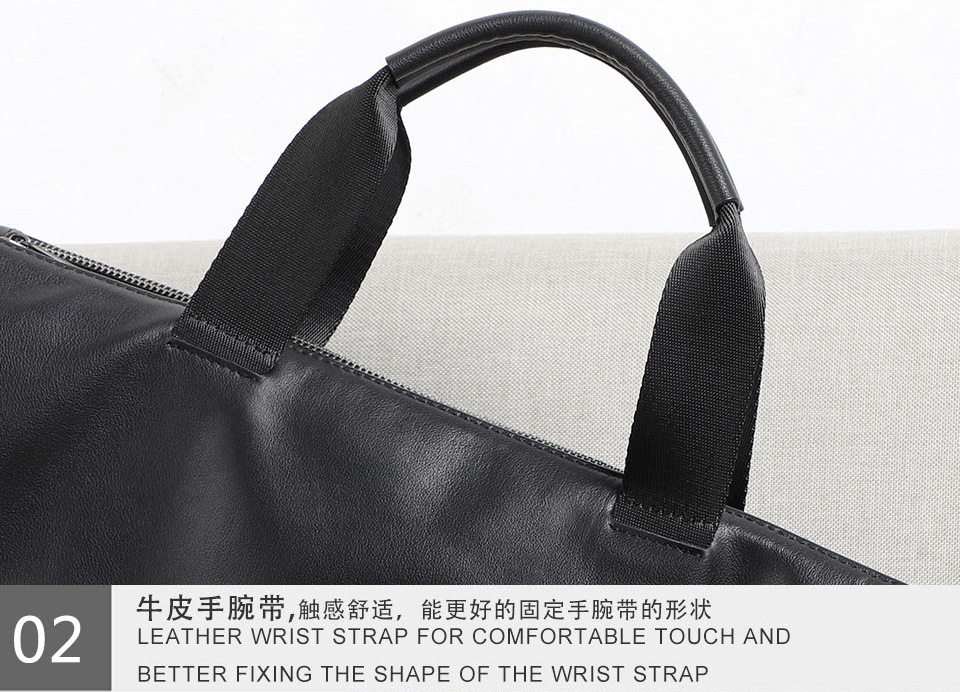 Túi xách tay nam da thật dệt da bò mềm, cặp đeo chéo một vai công sở 42×28,5×14 cm — Dệt da bò cỡ nhỏ, Dây trang trí da bò cỡ lớn, Da bò lớn dệt, Dệt Da Cừu Cỡ Nhỏ chi tiết 23