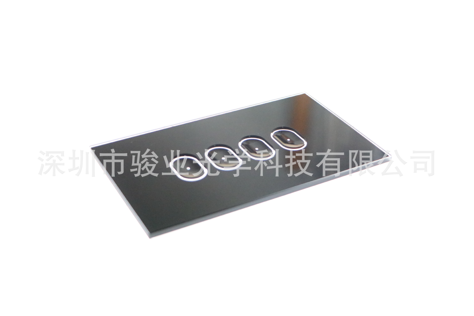 专业生产开关面板玻璃 智能触摸凹槽开关玻璃面板|ms