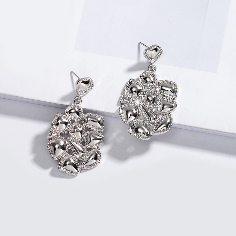 Korean Star Geometric Square Earrings display picture 2