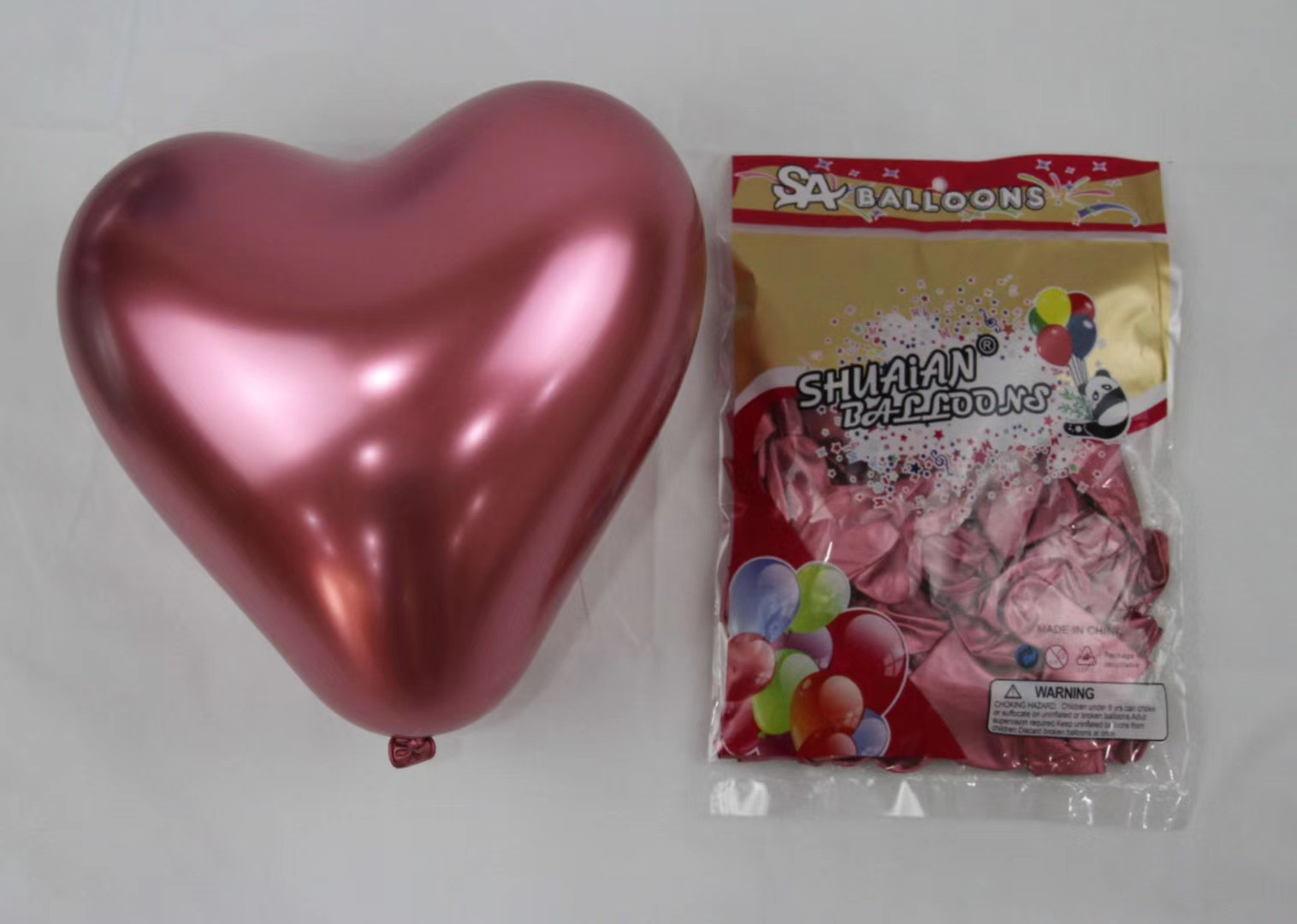 Weihnachten Geburtstag Einfacher Stil Herzform Einfarbig Emulsion Innen Draussen Gruppe Luftballons display picture 2