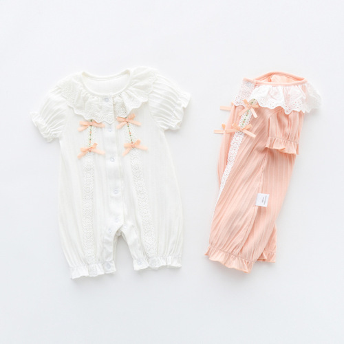 Baby jumpsuit, summer lace rompers, super cute baby rompers, newborn clothes for baby girls