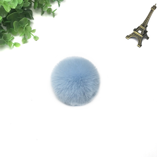 Cross-border exclusive imitation rabbit fur pom-poms, plush pom-poms, faux fur pom-poms for clothing, hats, accessories, pom-poms, artificial pom-poms, wholesale