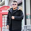 2020冬季新款男士大码可以脱卸真貉子毛领羽绒服中长款加肥加大码|ms