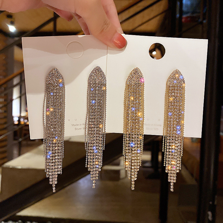15g Weight Artificial Gemstones Inlay Material Earrings Classification Fashion Diamond Alloy Artificial Gemstones Earrings