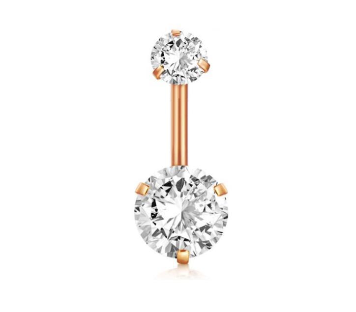 Hot Selling Diamond Ball Belly Button Ring Umbilical Piercing Jewelry 316L Surgical Steel Fashion Body Jewelry detail image 13