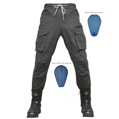 Loong biker motocicleta pantalones cuatro estaciones pantalones casuales Slim negro camuflaje trajes motocicleta pantalones de montar
